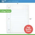 thumbnail image 4 of E-Clips USA 200-Sheet College Ruled Notebook Paper, 60 GSM Loose Leaf Paper, 6-Pack, 4 of 7