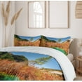thumbnail image 6 of Ambesonne Nature Duvet Cover Sets, Idyllic Autumn Season, 2-King, Green Amber, 6 of 7