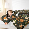 thumbnail image 4 of Homewish Kawaii Rabbit Fox Full Size Comforter Sets,Wild Animal Bedding Comforter Set,Rustic Farmhouse Cabin Bedding Sets For Girls Kids,Microfiber Bedroom Decor Reversible,3pcs, 4 of 8
