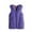 Purple, variant on Women's Fashion Medium Length Faux Fur Vest Warm Women's Vest Coat Faux Fur Tops