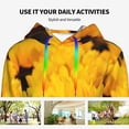 thumbnail image 6 of KLL Flower Bush Sunflower for Womens Pullover Hoodie with Pocket Hooded Long Sleeve Shirts Sweatshirt for Women-Large, 6 of 7