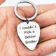 thumbnail image 2 of Púas de guitarra personalizadas Oso de Fresa de acero de titanio llavero, 2 of 6