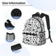 thumbnail image 3 of Easygdp Black Footprints Mochila Casual para Portátil, Mochila para Escuela, Viajes, Negocios, 3 of 6