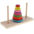 thumbnail image 1 of Rompecabezas Anillos Baoblaze Juguete Lógico Apilador Geométrico Educativo Torre de Hanoi 21.5 x 8 x 12.5 cm, 1 of 8