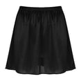 thumbnail image 4 of RUNQHUI Jupon Long en Satin pour Femme Demi-Jupon Jupe sous Robe Jupons Rallonge Demi-Jupons 35 cm Noir P, 4 of 7
