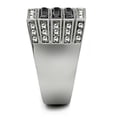 thumbnail image 4 of Luxe Jewelry Designs Men's Stainless Steel Ring with Black Jet Crystals - Size 13, 4 of 4