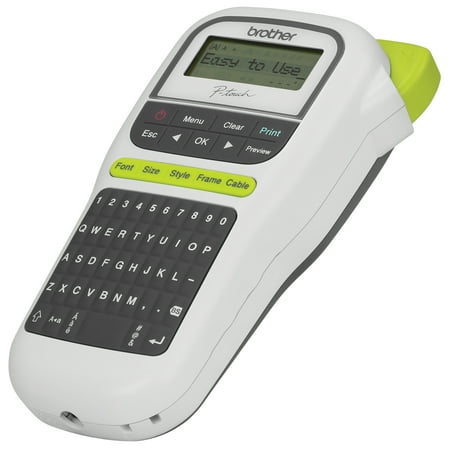 Brother P-touch, PTH110, Easy Portable Label Maker, Lightweight, QWERTY Keyboard, One-Touch Keys, White