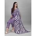 thumbnail image 4 of Trendmalls Women's Regular Wear Cotton Slub Fabric Bandhani Printed Kurta Pant with Dupatta Set, 4 of 9
