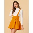 thumbnail image 3 of INSPIRE CHIC Faldas Con Tirantes De Cintura Alta Para Mujer Con Cordones Y Minifalda Con Tirantes Amarillo L, 3 of 5