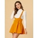 thumbnail image 3 of INSPIRE CHIC Faldas Con Tirantes De Cintura Alta Para Mujer Con Cordones Y Minifalda Con Tirantes Amarillo L, 3 of 5