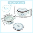 thumbnail image 2 of Porcelain Ink Dish Fish Shape Chinese Calligraphy Inkwell Dish Ceramic Ink Plate with Brush Holder Multifunctional Bowl for Calligraphy Chinese Japanese Practice New Year diy, 2 of 5