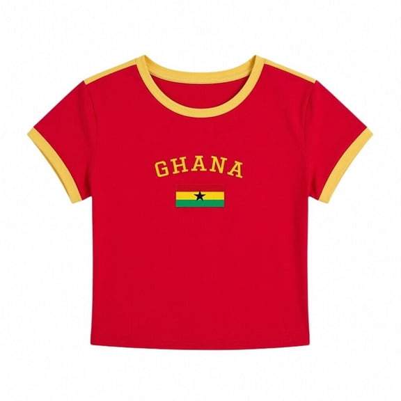 Womens T Shirt Women's Letter Fashion Embroidered Short Sleeve Slim Fit T Shirt Casual Crew Neck Tee Top Daily Wear Red L