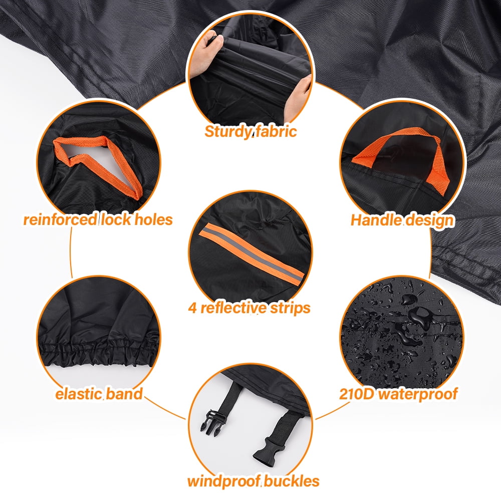 XiongXiong Motorcycle Cover, Ultimate Motorcycle Cover for All-Weather Protection,Universal Fit, Anti-Theft Security, Portability,4XL