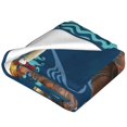 thumbnail image 4 of Maui Soft Micro Fleece Blanket Throw Lightweight Flannel Blankets for Bed Couch Sofa, 4 of 9