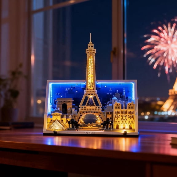 LED Light for Lego-21064 LEGO Architecture Paris – City of Love Building Blocks Model (Building Set NOT Included)