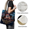 thumbnail image 3 of Baldur's Gate Bolso de tela con estampado de lienzo para mujer, bolsa de compras reutilizable y estética, con cremallera interior, regalo para mujer,40*40cm., 3 of 6