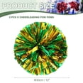 thumbnail image 2 of Uxcell 2 Pcs Pompones de Animación Metálicos de 12" con Anillos de Mango para Baile Verde Dorado, 2 of 6