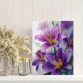 thumbnail image 2 of Purple Lily Watercolor Entryway Home Wall Art, 2 of 8