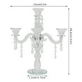 thumbnail image 2 of 5-Head Clear Crystal Glass Candle Holder,Tabletop Decor,Sparkling Design,0.86-1.97in Candle Fit,Ideal for Home & Gift Giving, 2 of 12