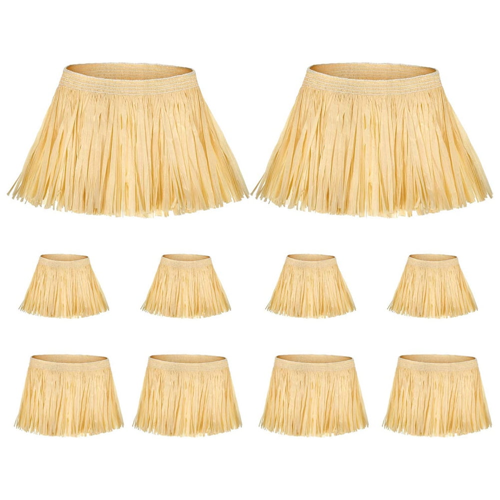 10 Pieces Scarecrow Straw Kit Paper Scarecrow Costume Accessories Neck