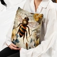 thumbnail image 6 of Honeybee with Unique Patterns Covers - Set of 2 Throw Pillows for Home Decor - Available in 16x16, 18x18, 20x20 Inches for Various Occasions, 6 of 6