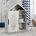 thumbnail image 6 of KidKraft Wooden Dress Up Armoire and Vanity with Mirror, White, 6 of 21