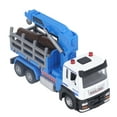 thumbnail image 2 of Logging Truck Toy, Log Tractor Model Ideal Present Alloy Body  For 6 Years Old Above Blue, 2 of 8