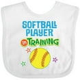 thumbnail image 3 of Inktastic Future Softball Player in Training Girls Baby Bib, 3 of 4