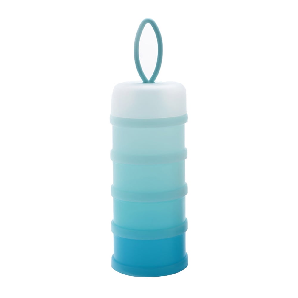 Abanopi Portable 4-Layer Baby Formula Dispenser Travel Baby Milk Powder Container with Carry Handle Storage Container for