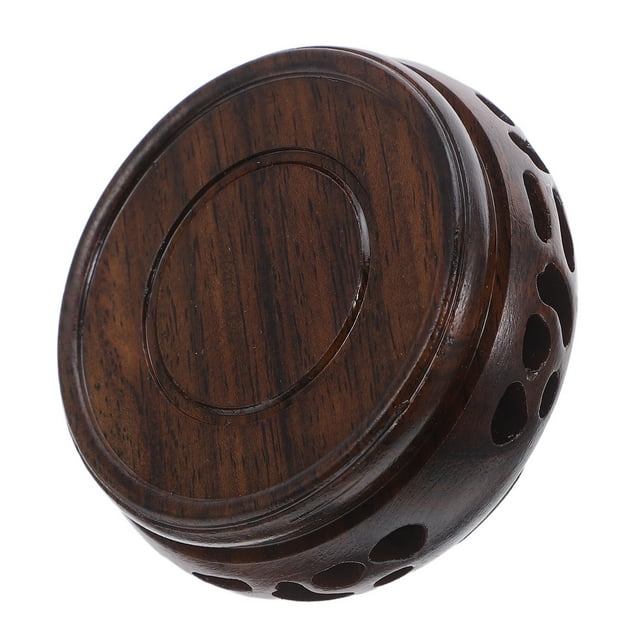 TEHAUX Fish Bowl Round Pedestal Wooden Construction 1Pcs Ideal Base For Homeowners Interior Design