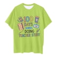 thumbnail image 4 of EHQJNJ Crop Tops pour Enfants Mode Décontractée Imprimé Col Rond Manches Courtes T-Shirt Blanc pour Enfants École, 4 of 4