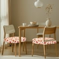 thumbnail image 3 of SEANATIVE Thanksgiving Chair Covers for Dining Room Maple Leaf Square Dining Chair Seat Covers with Elastic Bottom 2 PCS Universal Pumpkins Dinning Chair Upholstered Cover Kitchen Accessories, 3 of 7