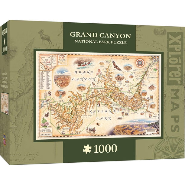 Puzzle MasterPieces Xplorer Maps 1000 Colección Gran Cañón