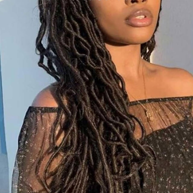Perruque Crochetée en Fibre pour Cheveux Africains, Coiffure Personnalisée à la Mode