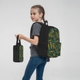 thumbnail image 5 of Lafuoo Jungle Leopard Yellow Pattern Pocket Backpack Messenger Lunch Bag Pencil Bag Three-Piece Set, Travel Bag Sports Bag Suitable for Men and Women-One Size, 5 of 7