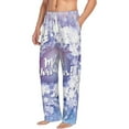 thumbnail image 2 of Balery Round Snow Merry Christmas print Men's Pajama Pants,Ultra Lightweight Pjs,Lounge Pant-XX-Large, 2 of 9
