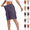 22# Dark Purple, variant on Women's Bermuda Cargo Shorts Casual Summer Shorts with Pockets, Plus Size Loose Fit Elastic Waist for Hiking 2026,Coffee,XXL