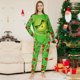 thumbnail image 2 of Matching Christmas Pajamas Set Green Family Sleepwear (Women, XL), 2 of 5