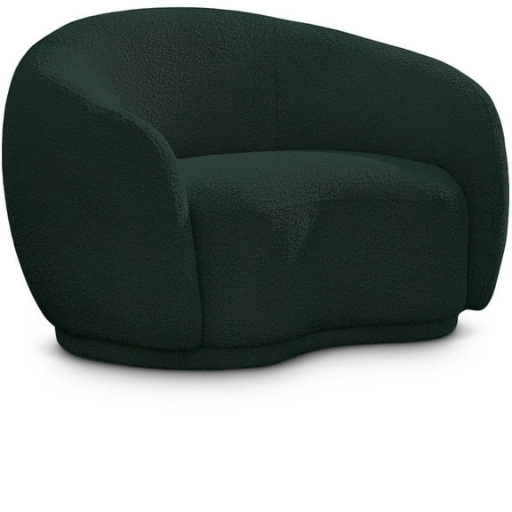 Meridian Furniture Hyde Green Boucle Fabric Chair