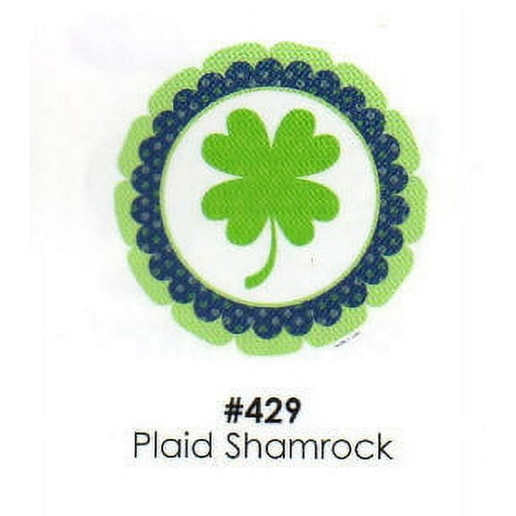 Plaid Shamrock Cake Decoration Edible Frosting Photo Sheet