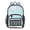 CyanPinkCheck, variant on Large Clear PVC Backpack Heavy Duty See Through Backpack for Adults Work Travel, Mint Paw Heart Grid Printed 12L