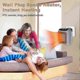 thumbnail image 4 of Portable Heater, 800W Ceramic Plug in Heater, Space Electric Fan Heater with Remote Control, 12H Timer, LED Display, 2 Heat Setting, 4 of 5