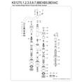 thumbnail image 6 of Kingston Brass KS1270BEXBS Essex Bridge Kitchen Faucet with Brass Side Sprayer, Matte Black, 6 of 6