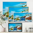thumbnail image 4 of Designart 'House With Colorful Flowers Near The Sea III' Nautical & Coastal Framed Canvas Wall Art Print, 4 of 5