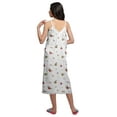 thumbnail image 2 of Moomaya WoMen's Printed Spaghetti Strap Nightdress Knee Length Sleepwear Gown, 2 of 6