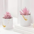 thumbnail image 3 of Set of 2 Succulents Plants Artificial Mini Fake Succulents Plants for Office Desk Accessories for Women Pink Home Vanity Decor, 3 of 6