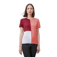 thumbnail image 1 of Blusa Sabira André Badi con bloques de color cuello redondo mangas cortas negro 26, 1 of 5