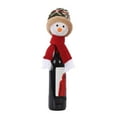thumbnail image 4 of Xihbxyly Botellero Navideño con Diseño de Muñeco de Nieve, Portabotellas y Copas con Temática Navideña, Diseño Clásico de Muñeco de Nieve, Decoración para Fiestas Navideñas, Almacenamiento para Cocin, 4 of 4
