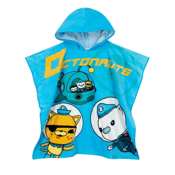 Octonauts Hooded Towel Poncho Blue One Size