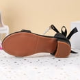 thumbnail image 5 of JAJAHO Girls Floral Princess Dress Shoes Low Heel Sandals Open Toe Hook And Loop Party Wedding Footwear For Little/Big Kids Versatile Shoes, 5 of 7